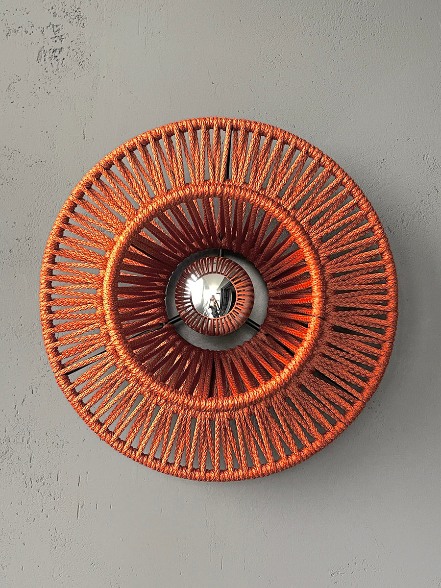 Aplique de algodón de mimbre: Lámpara colgante moderna, Decoración única para el hogar